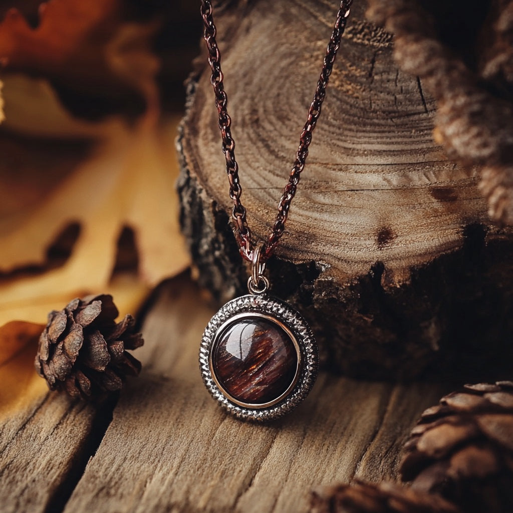 Collier Quartz Fumé